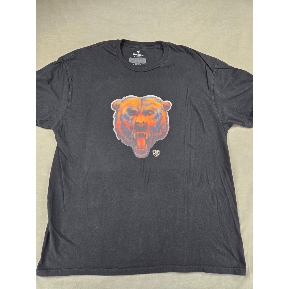 Fanatics Chicago Bears NFL Youth Football Club Black‎ Graphic T-Shirt Mens XL